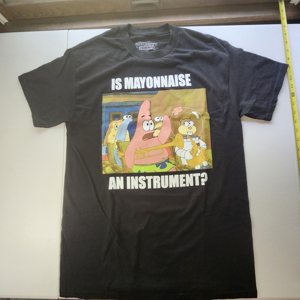 SpongeBob Squarepants Is Mayonnaise An Instrument Meme Patrick T-Shirt L